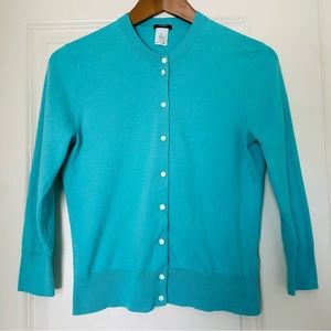 J. Crew cotton 3/4 sleeved cardigan